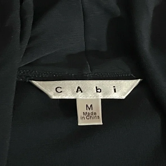 CAbi Waterfall Shawl Neck Tie Front Flowy Cardigan Jacket in Navy Blue - Picture 11 of 13